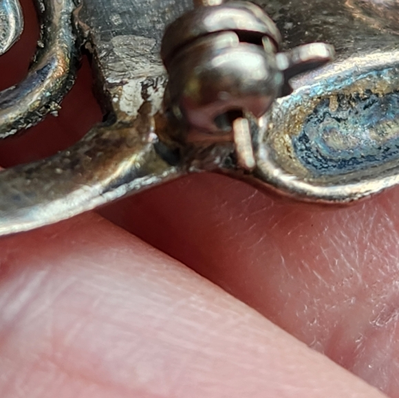 Antique Sterling Budha Brooch - Picture 5 of 7